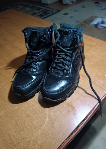 Erkek Siyah Spor Botlar Velcro Kapatmalı - Görsel 3