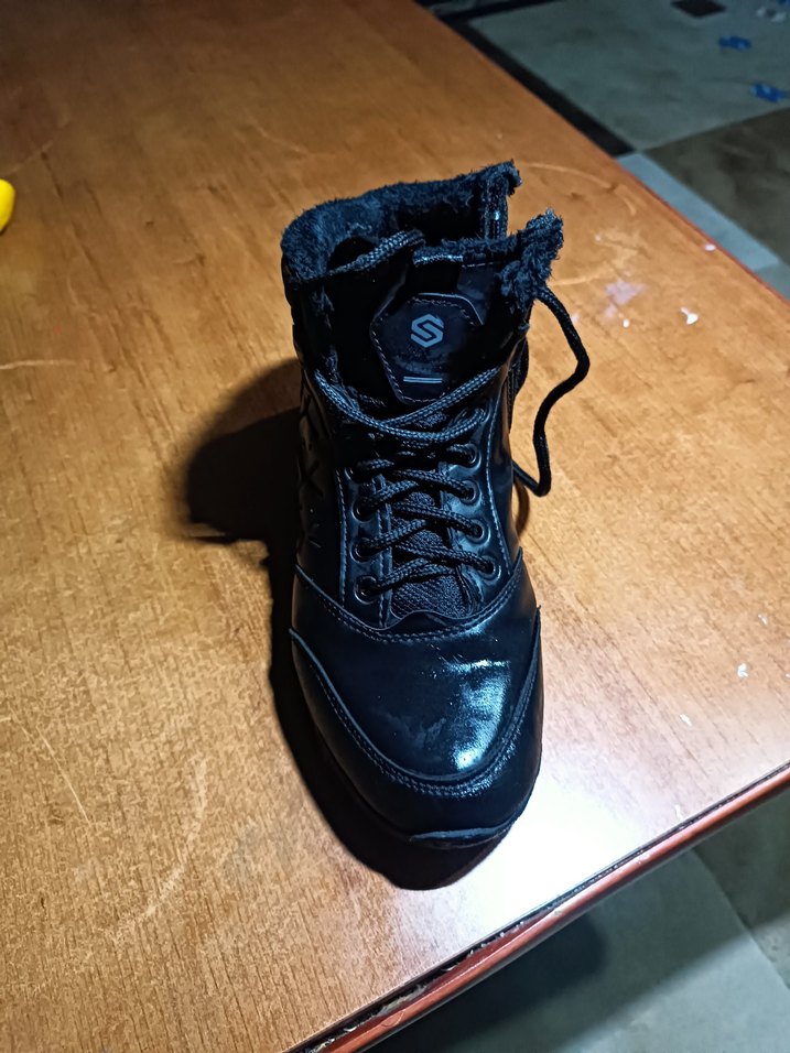 Erkek Siyah Spor Botlar Velcro Kapatmalı - Görsel 4