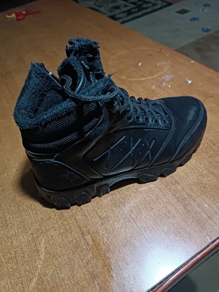 Erkek Siyah Spor Botlar Velcro Kapatmalı - Görsel 5