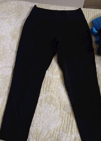 Zara Siyah Duz Kesim Pantolon