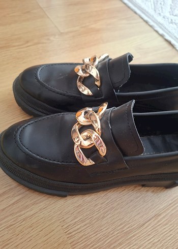 Diğer Zincir Detaylı Loafer oxford ayakkabı