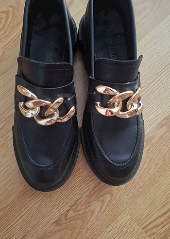 Zincir Detaylı Loafer oxford ayakkabı