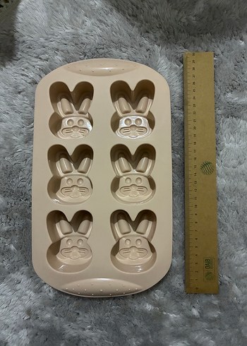 Pastel Bej Tavşan Kek Kalıbı - Görsel 4