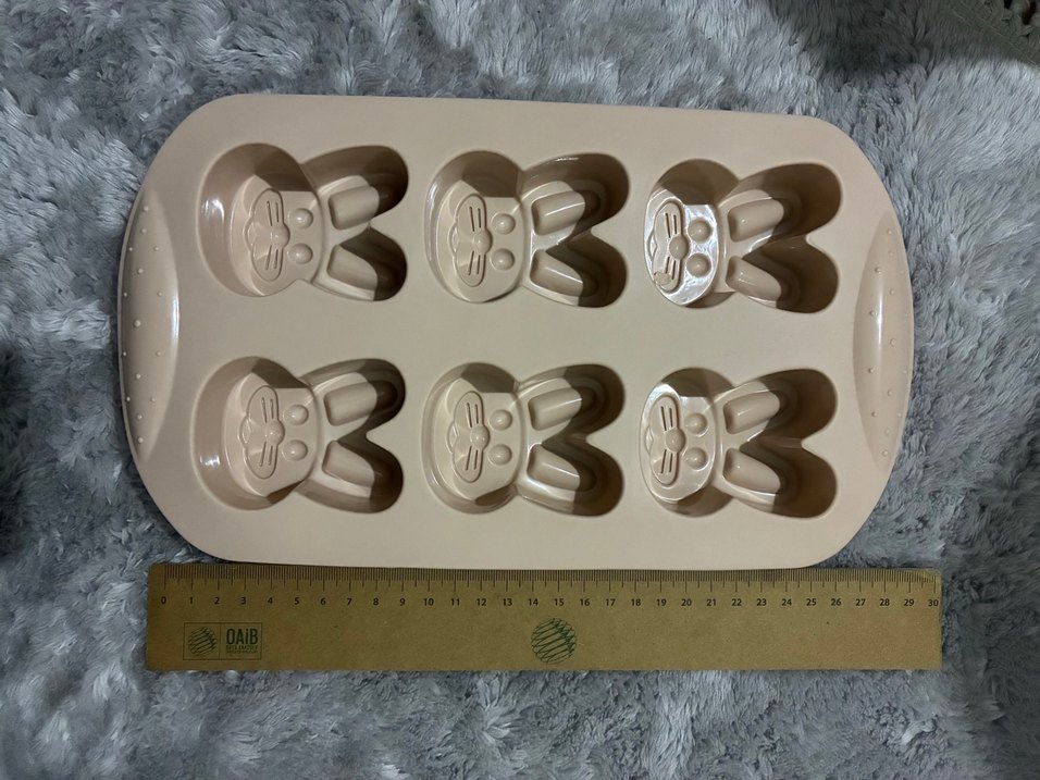 Pastel Bej Tavşan Kek Kalıbı - Görsel 2