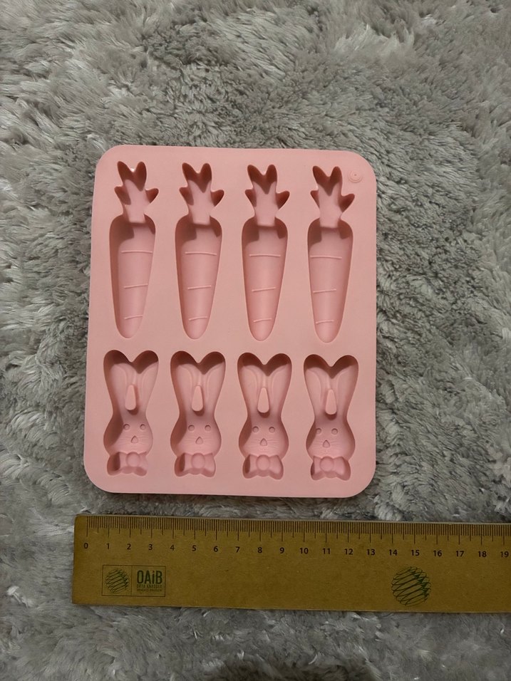 Pembe Havuç ve Tavşan Silikon Kek Kalıbı - Görsel 4
