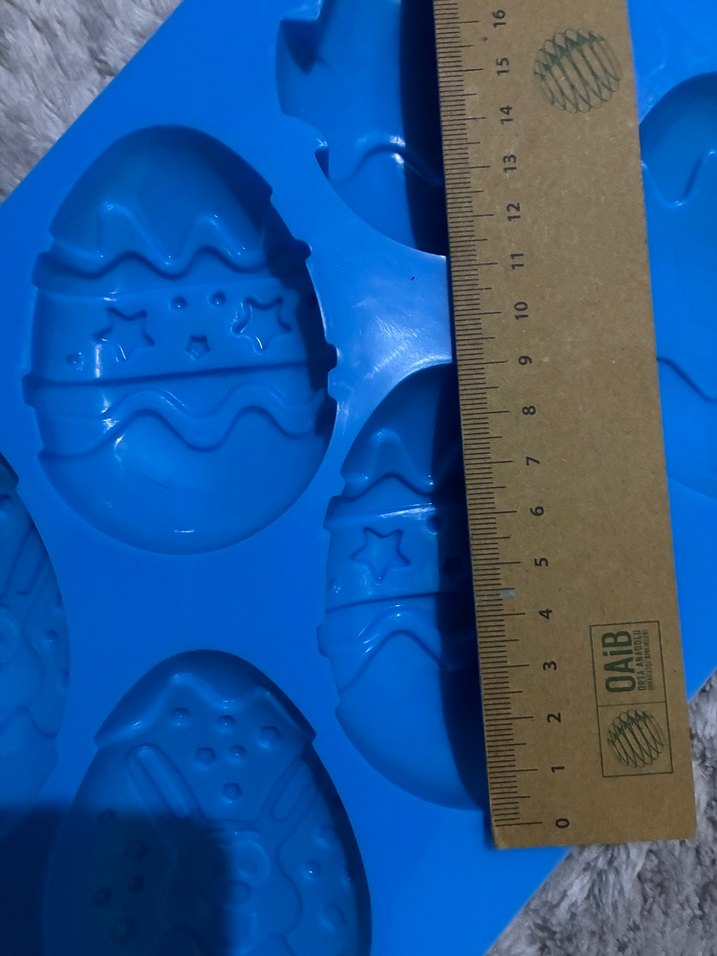 Mavi Silikon Yumurta Şekilli Kek Kalıbı - Görsel 4