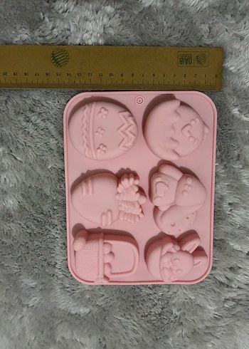Paskalya Temalı Pembe Silikon Kek Kalıbı - Görsel 5