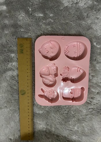 Paskalya Temalı Pembe Silikon Kek Kalıbı - Görsel 3