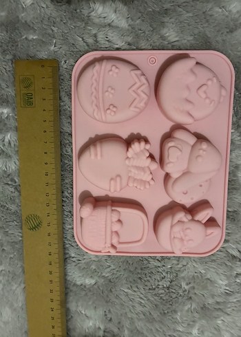 Paskalya Temalı Pembe Silikon Kek Kalıbı - Görsel 4