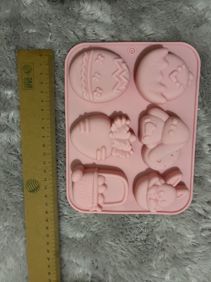 Paskalya Temalı Pembe Silikon Kek Kalıbı - Görsel 4