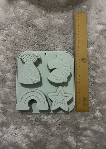 Gri Silikon 4 Parça Kek Kalıbı - Görsel 3