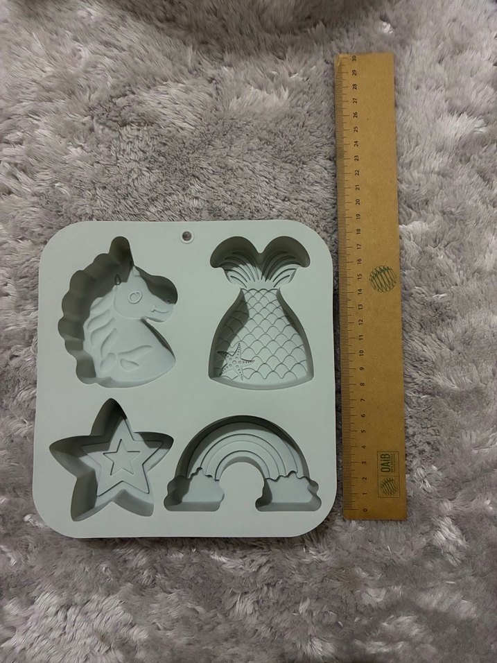 Gri Silikon 4 Parça Kek Kalıbı - Görsel 4