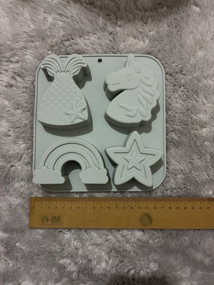 Gri Silikon 4 Parça Kek Kalıbı - Görsel 2