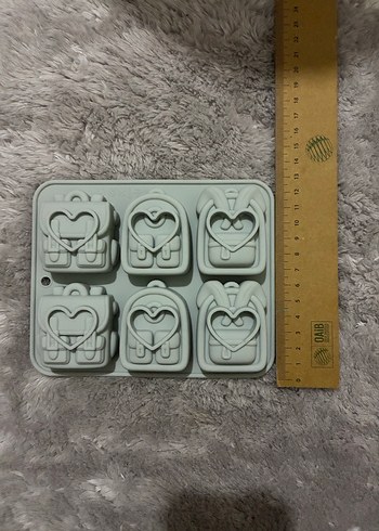 Gri Kalp Detaylı Silikon Kek Kalıbı - Görsel 3