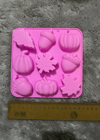 Pembe Sonbahar Temalı Silikon Kek Kalıbı - Görsel 2