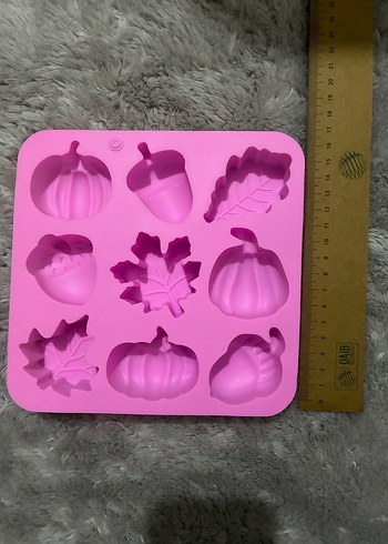 Pembe Sonbahar Temalı Silikon Kek Kalıbı - Görsel 3