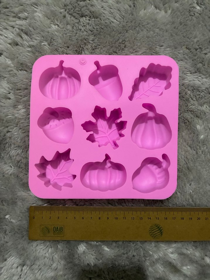 Pembe Sonbahar Temalı Silikon Kek Kalıbı - Görsel 4