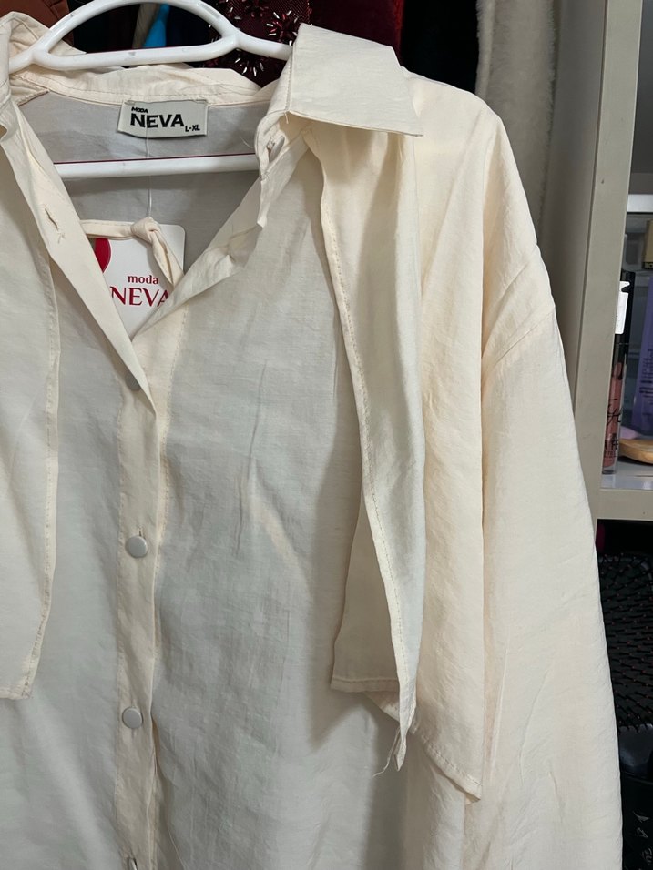 Krem Gömlek - Görsel 2