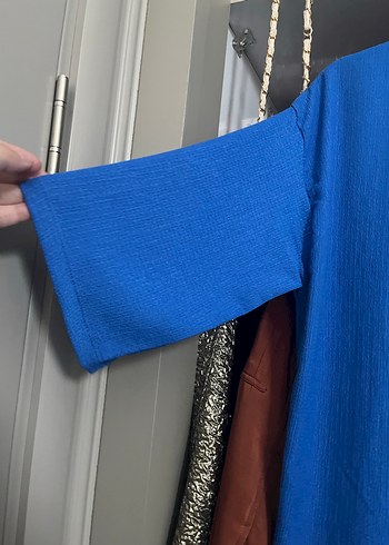 Mavi Yarım Kol Gömlek Alt Takım - Görsel 2