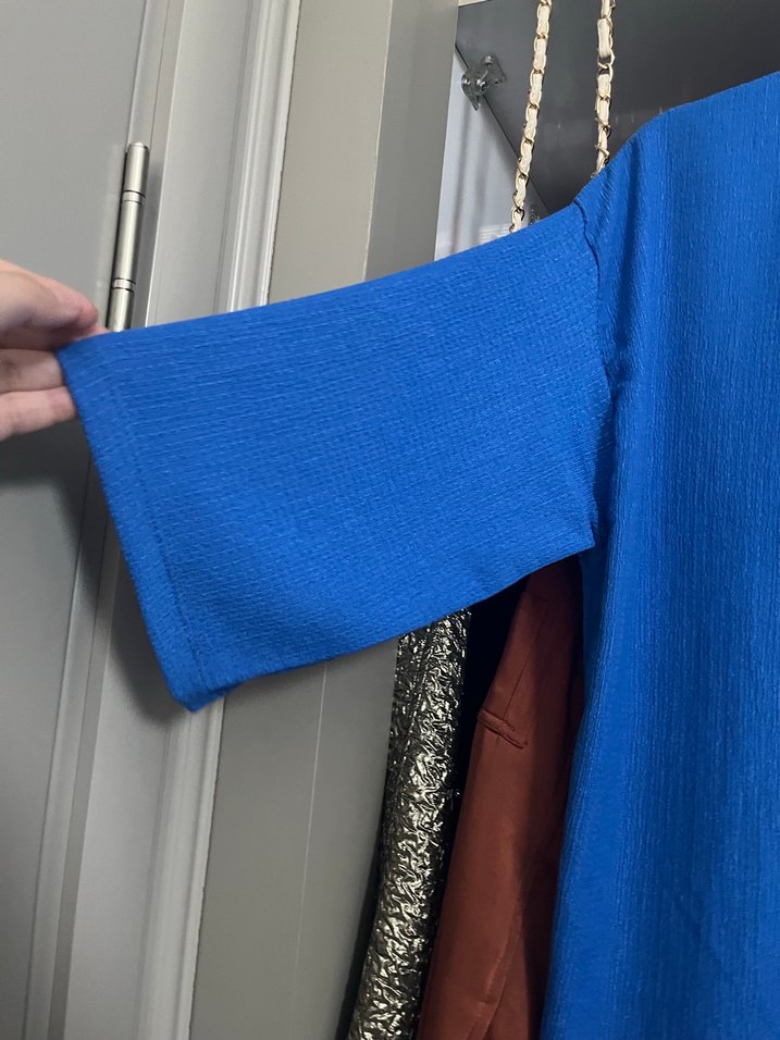 Mavi Yarım Kol Gömlek Alt Takım - Görsel 2