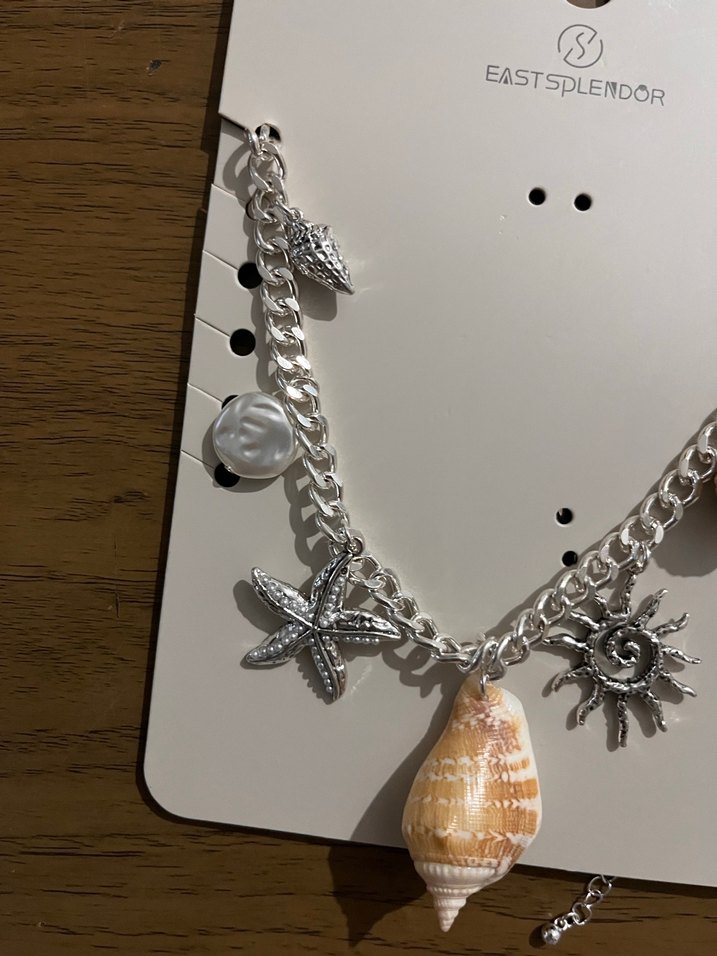 Bohem Deniz Temalı Kısa Zincir Kolye - Görsel 3