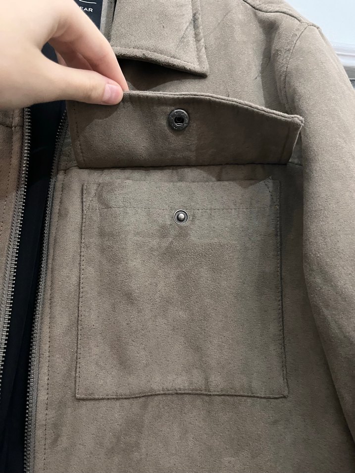 Erkek Kahverengi Süet Ceket - Görsel 4