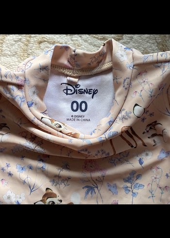 Bej Desenli Kız Çocuk Uzun Kollu Mayo Takımı - Görsel 2