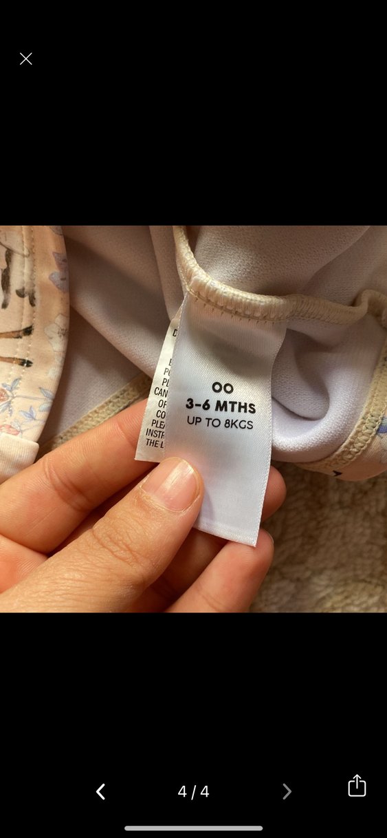 Bej Desenli Kız Çocuk Uzun Kollu Mayo Takımı - Görsel 3