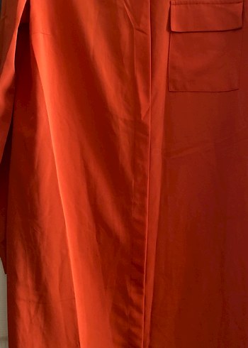 Uzun Kollu Kırmızı Düğmeli Kadın Tunik - Görsel 3