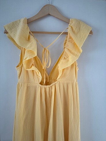 36 Beden sarı Renk H&M Elbise