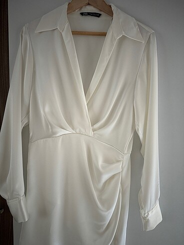 xs Beden Zara Saten Elbise