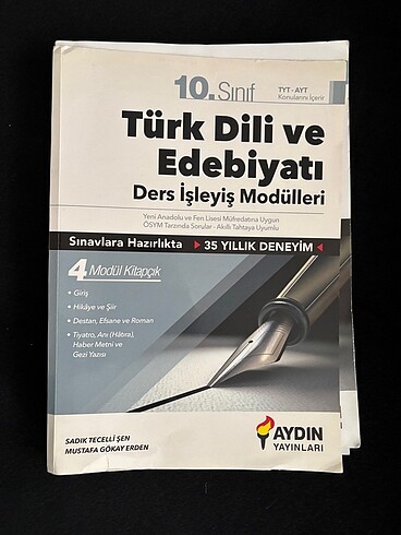 Aydın 10. Sınıf Türk Dili ve Edebiyatı Ders İşleyiş Modülleri + 