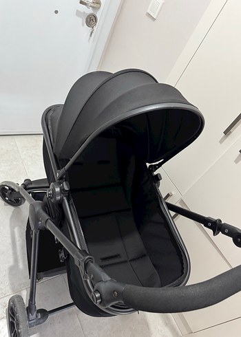 Siyah Bebek Arabası ve Taşıma Koltuğu - Görsel 8
