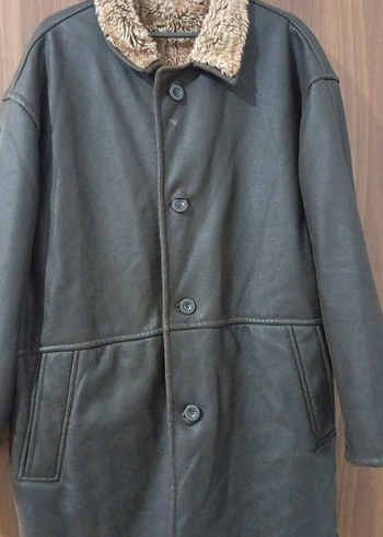 Kahverengi Uzun Deri Erkek Kaban - Görsel 5