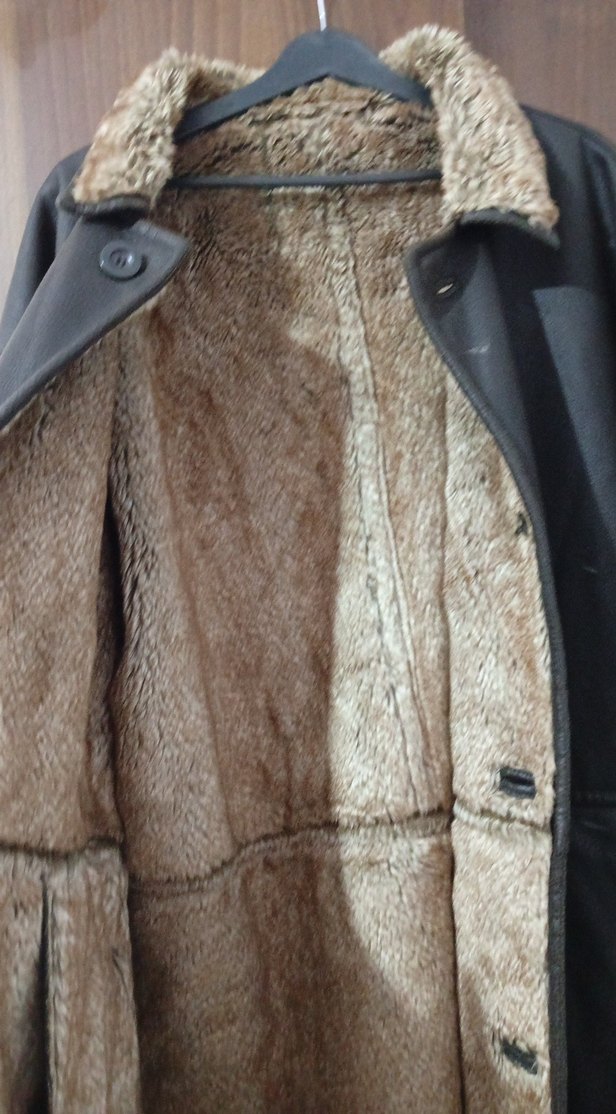 Kahverengi Uzun Deri Erkek Kaban - Görsel 3