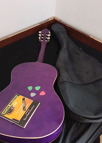 Parlak Mor Klasik Gitar - Görsel 6