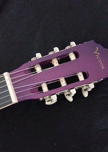 Parlak Mor Klasik Gitar - Görsel 3