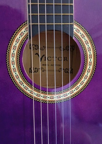 Parlak Mor Klasik Gitar - Görsel 2