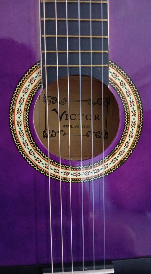 Parlak Mor Klasik Gitar - Görsel 2