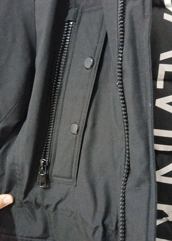 Siyah Calvin Klein Kemerli Erkek Mont - Görsel 6