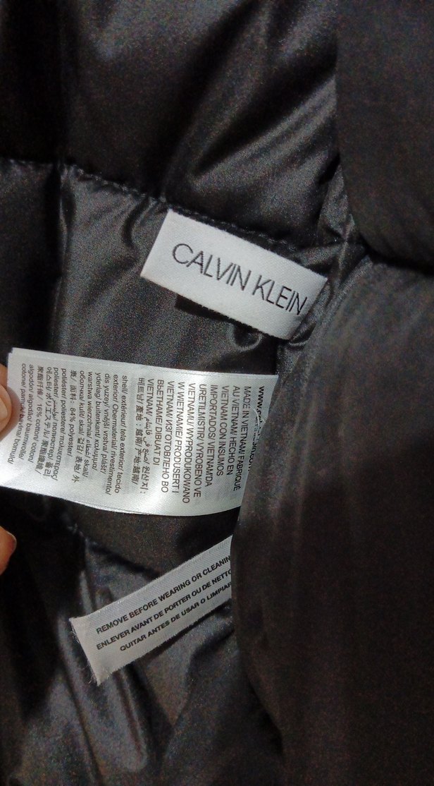 Siyah Calvin Klein Kemerli Erkek Mont - Görsel 5