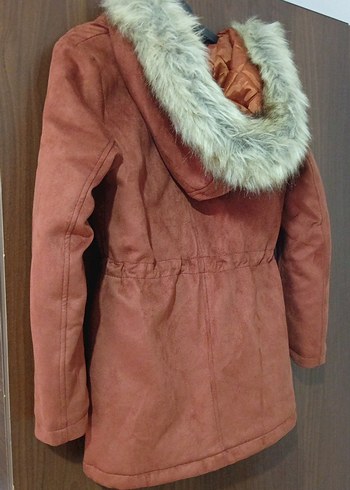 Kürk Detaylı Süet Kadın Ceket - Görsel 6