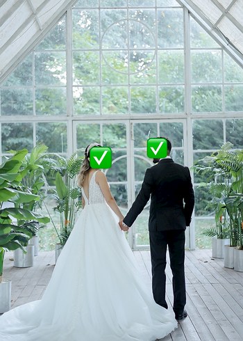 Beyaz Midi A Kesim Gelinlik El İşçiliği - Görsel 7