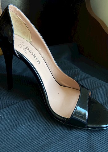 37 Beden siyah Renk Siyah Parlak Stiletto Topuklu Kadın Ayakkabı