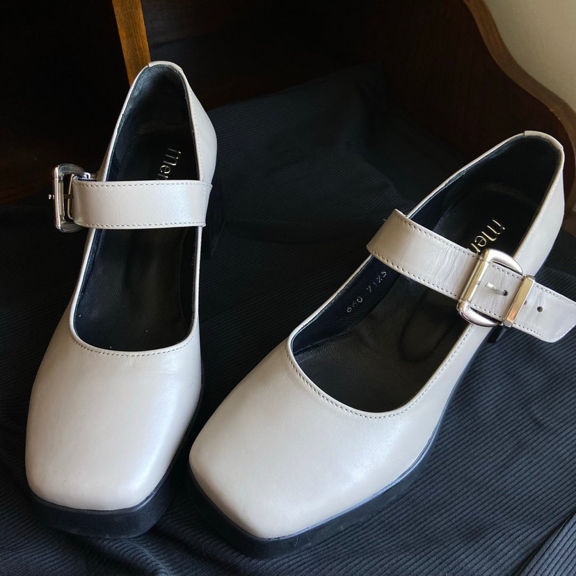 Lolita Topuklu Krem/Ekru Ayakkabı - Görsel 3