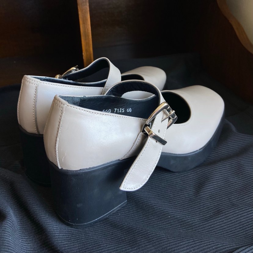 Lolita Topuklu Krem/Ekru Ayakkabı - Görsel 4