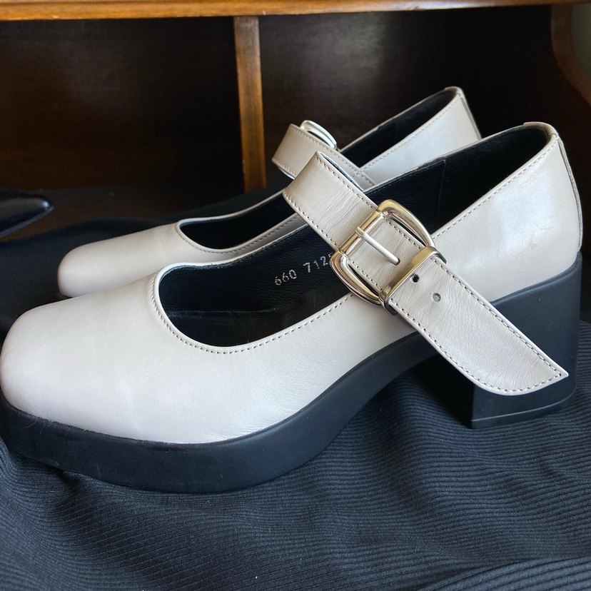 Lolita Topuklu Krem/Ekru Ayakkabı - Görsel 2