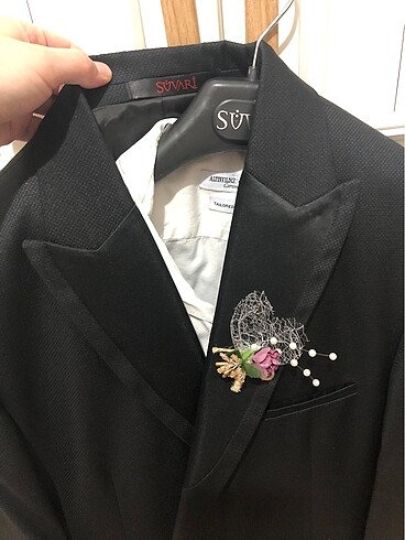 Süvari siyah smokin takım - Görsel 7