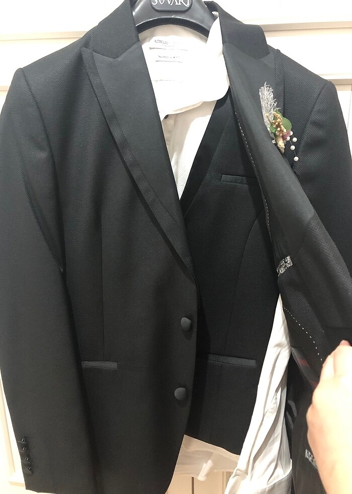 Süvari siyah smokin takım - Görsel 3