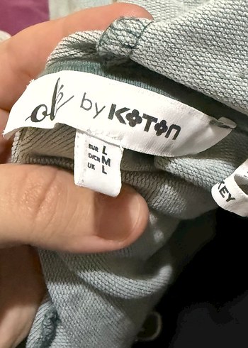 Yeşil Kapüşonlu Kısa Kollu Sweatshirt - Görsel 3
